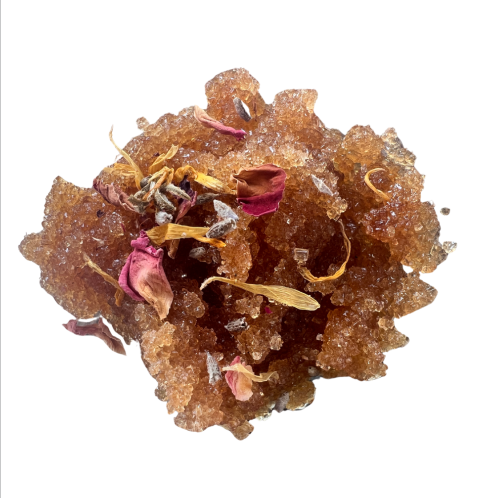 Exfoliante de Azúcar, Sal y Plantas